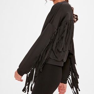Fringe Black Sweatshirt
